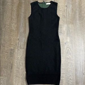 John + Jen Mercedes Mesh Bodycon Midi Dress